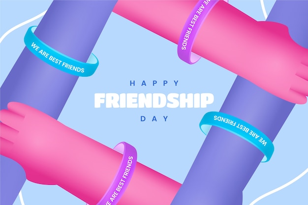 Gradient friendship day background