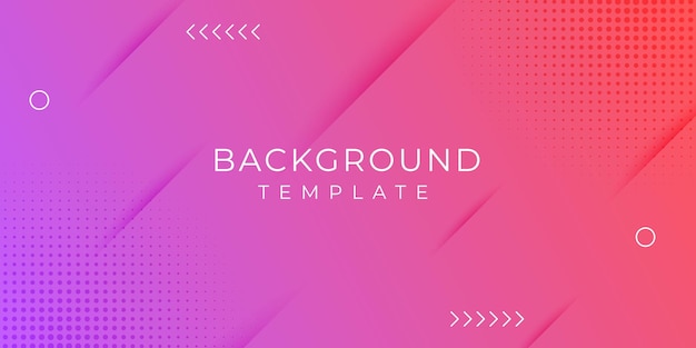 Gradient geometric background design template