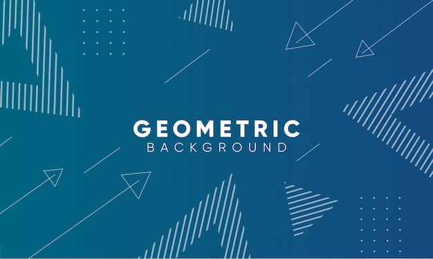 Gradient geometric shape background