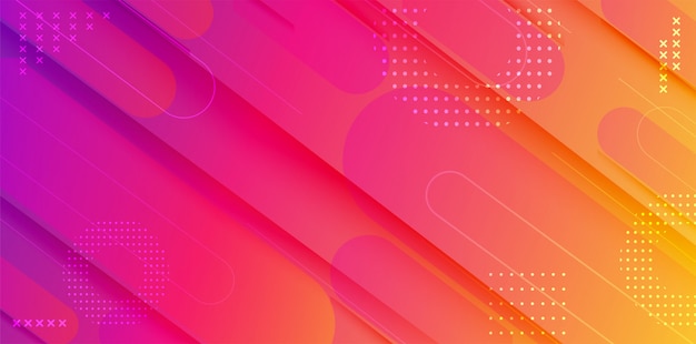 Gradient geometric shape background  