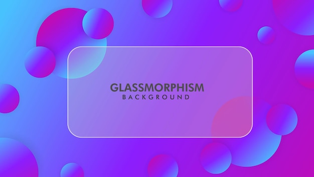 Gradient glassmorphism colorful abstract wallpaper background design