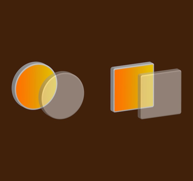 Gradient glassmorphism elements