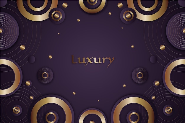 Gradient golden luxury background