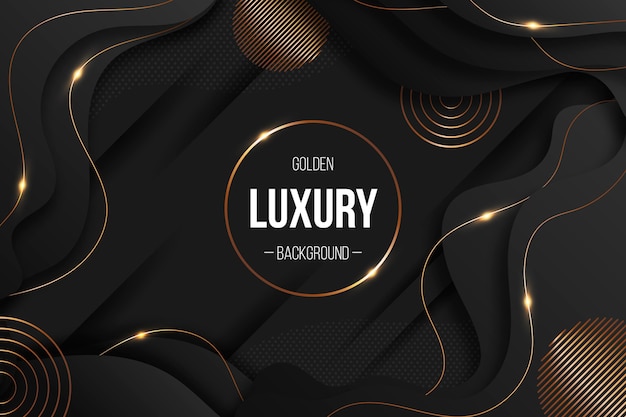 Gradient golden luxury background