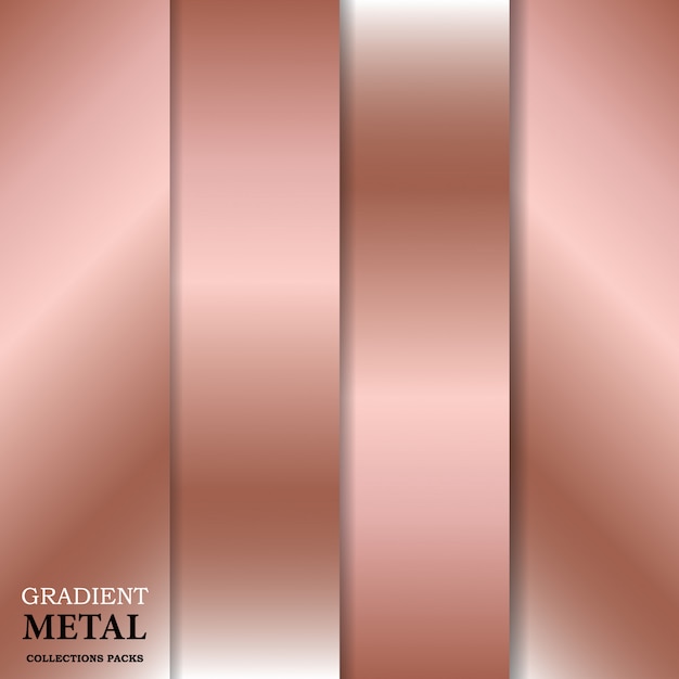 Gradient Golden Metal Background 