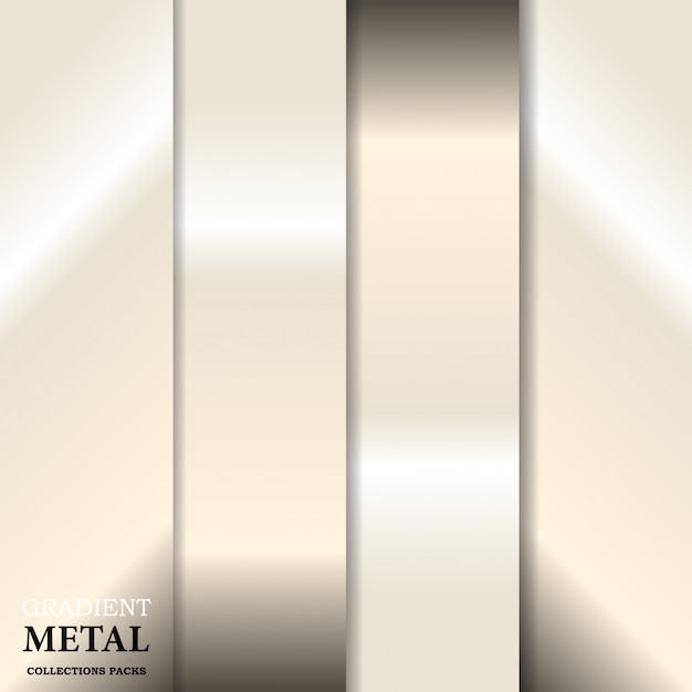 Gradient Golden Metal Background 