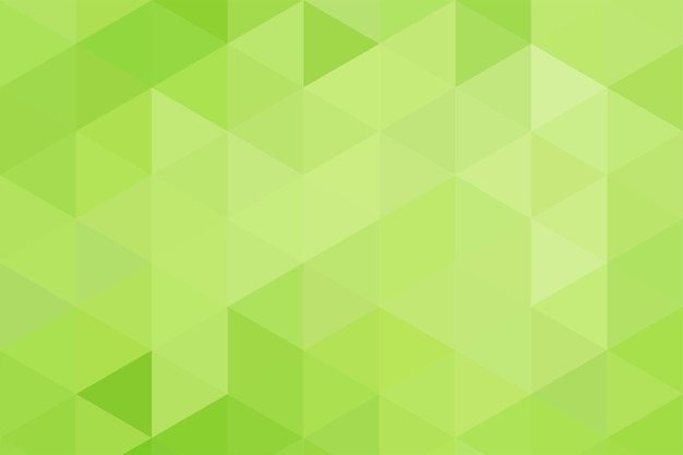 Gradient green background on triangle pattern Geometric abstract pixel background