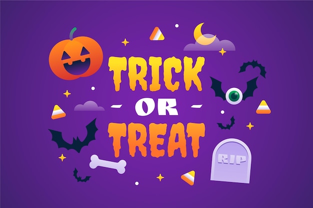 Gradient halloween background