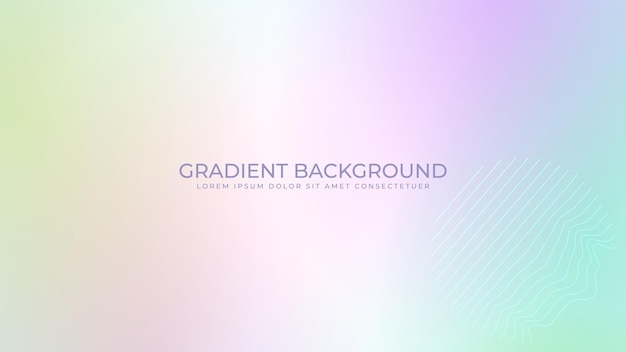 Gradient holographic background Blurred texture effect bright colored modern abstract graphic illustration