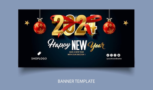 Gradient horizontal banner template