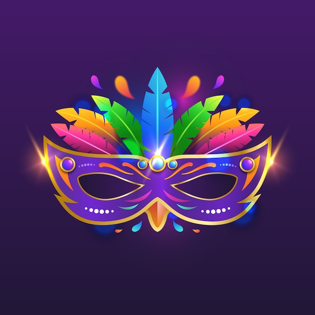 Gradient illustration for carnival party celebration