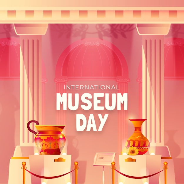 Gradient illustration for international museum day