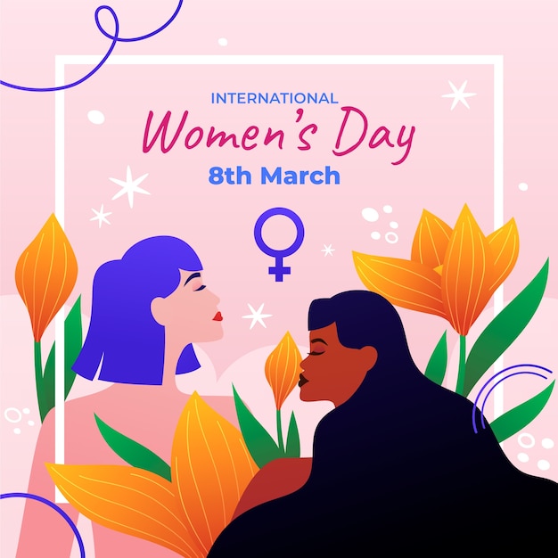 Gradient illustration for international women's day celebration