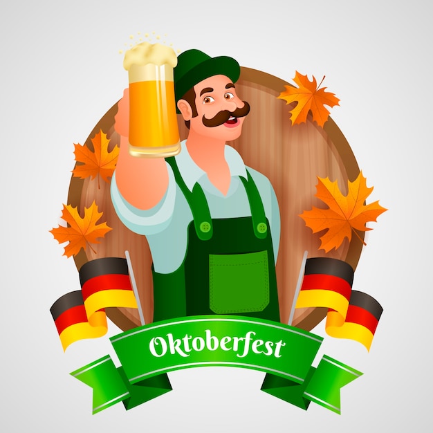 Gradient illustration for oktoberfest celebration