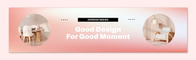 Gradient interior design template design