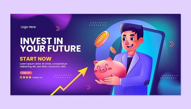 Gradient investment banner