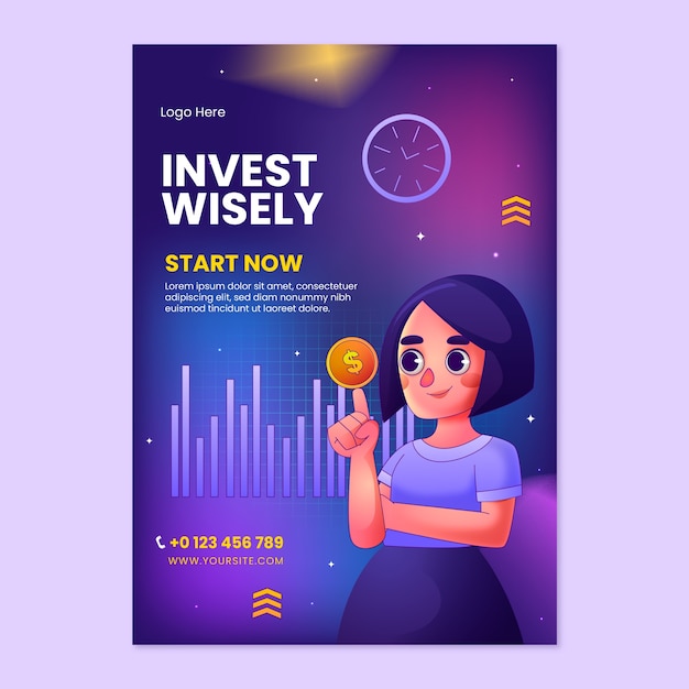 Gradient investment poster