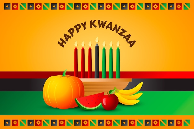 Gradient kwanzaa background