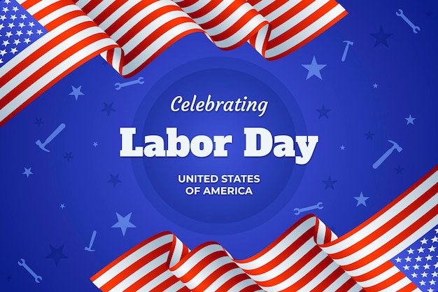 Gradient labor day background