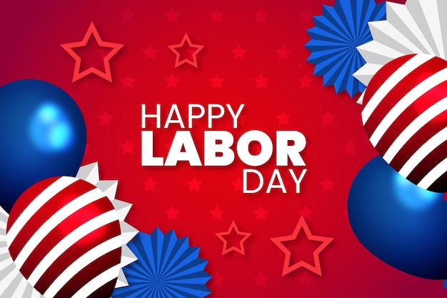 Gradient labor day background