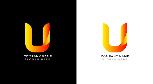 Gradient letter a logo design