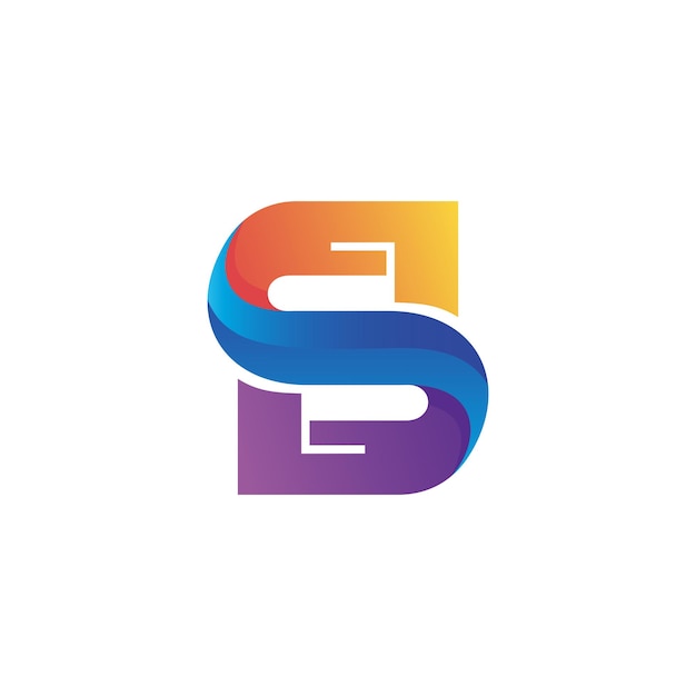 Gradient letter s logo