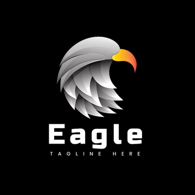 Gradient Logo Eagle template