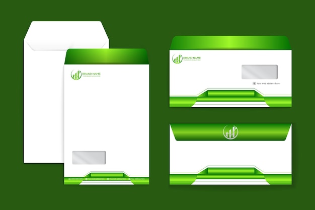 Gradient luxury Corporate official paper document c4 and dl envelope design