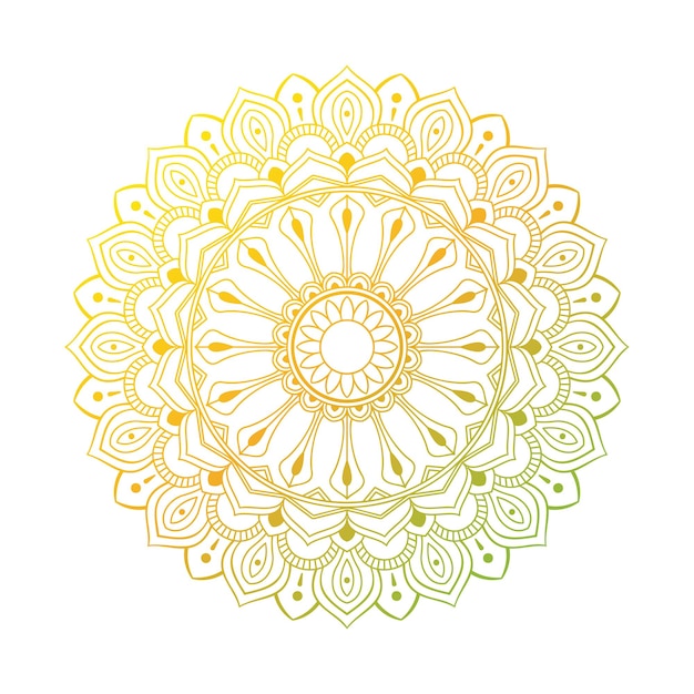 Gradient mandala circular pattern