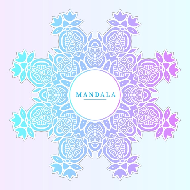 gradient mandala vector for beautiful design