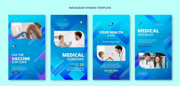 Gradient medical instagram stories