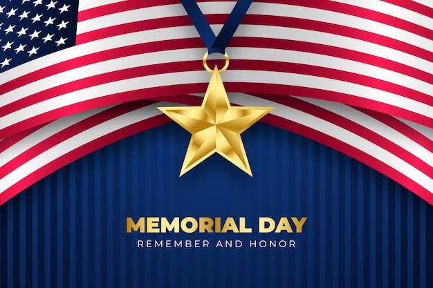 Gradient memorial day background