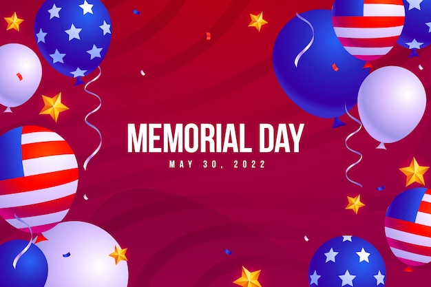 Gradient memorial day background