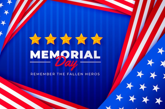 Gradient memorial day background