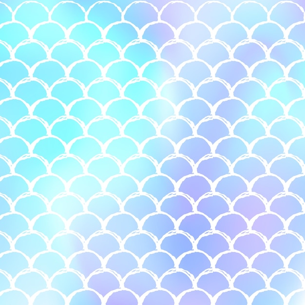 Gradient mermaid background with holographic scales