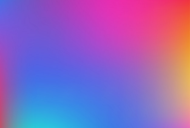 Gradient mesh blurred background in soft rainbow colors.