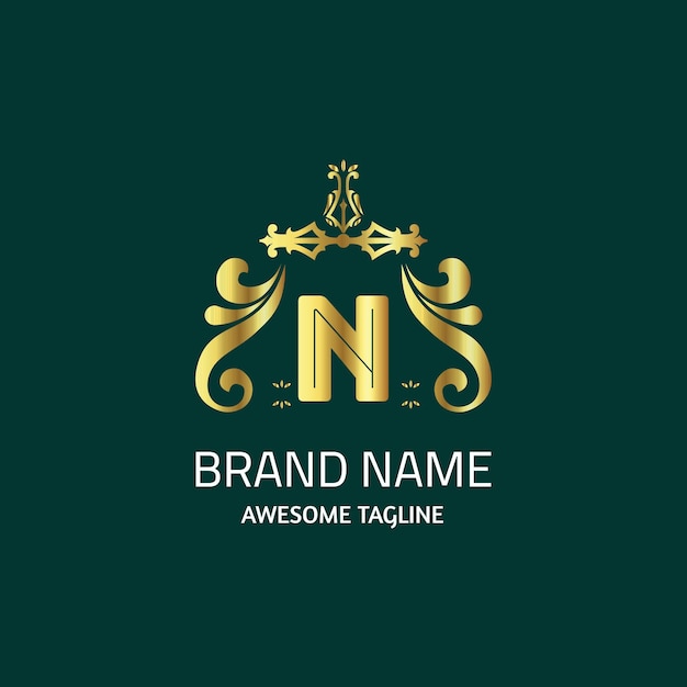 Gradient N Logo Design Template