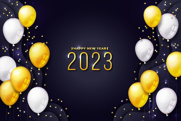 Gradient new year 2023 background