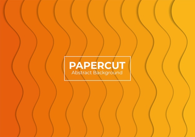 gradient orange papercut abstract background