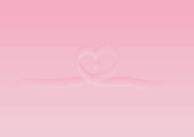 gradient pink valentine background with love fluid