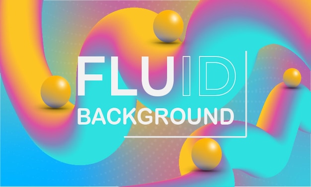 Gradient realistic fluid effect background.