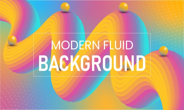 Gradient realistic fluid effect background.