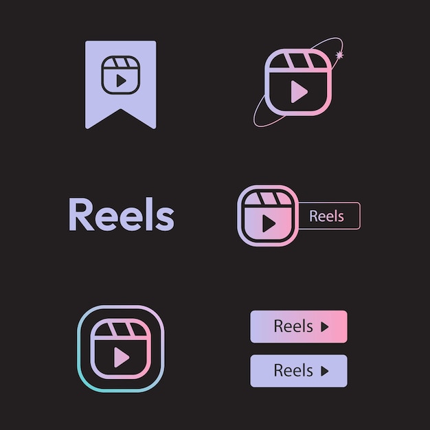 Gradient reels template set