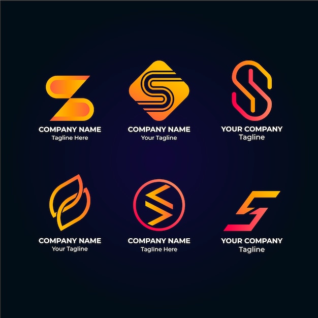 Gradient s logo design template