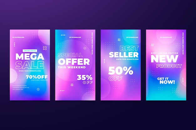 Gradient sale instagram stories collection