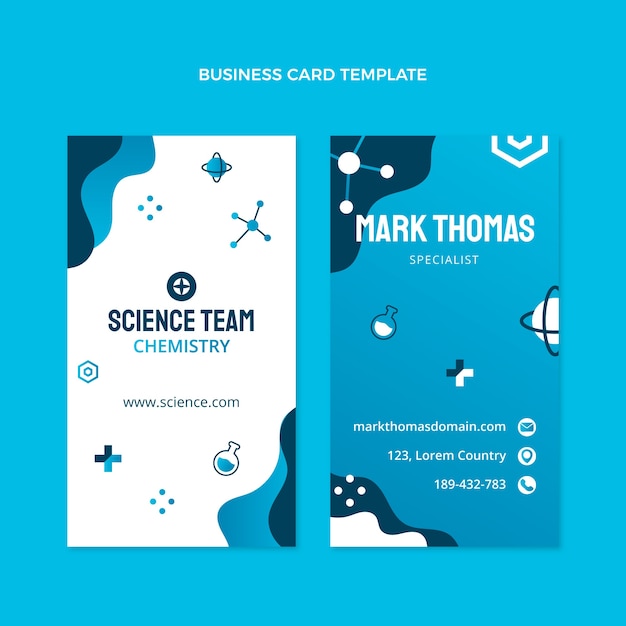 Gradient science business card