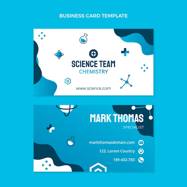 Gradient science business card