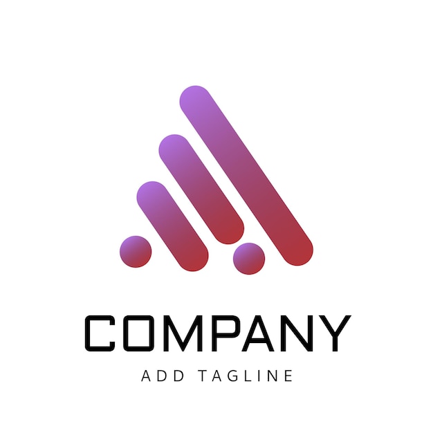 Gradient shapes logo COMPANY