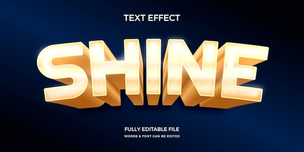 Gradient shine text effect