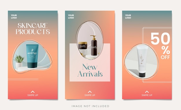 Gradient Skincare Instagram Story template